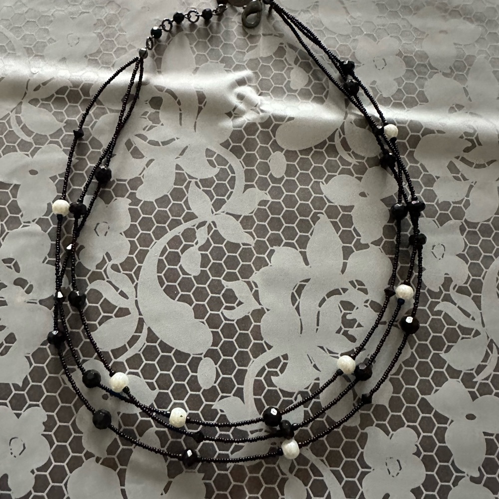 Black and white Pearl necklace - White House Black Market
